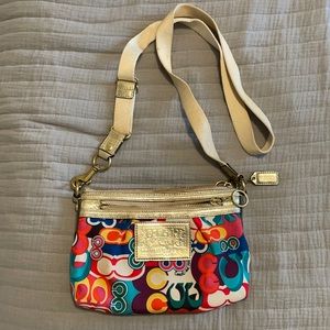 Designer Coach cross body purse